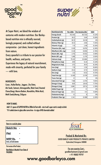 SUPER NUTRI - YOUR DAILY NUTRITION